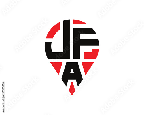 JFA letter location shape logo design. Free Download JFA letter location shape logo design. - GFXLoad