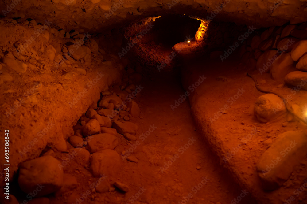 The Galerias de Orellan a series of Roman gold mines dug into the side of a mountain The Galerias de Orellan a series of Roman gold mines dug into the side of a mountain