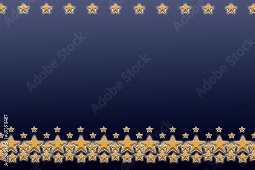Fundo azul de natal com estrelas douradas, png. photo