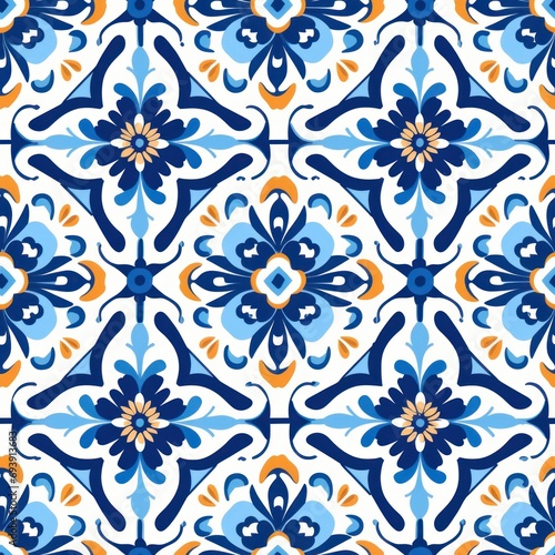 Colorful Mediterranean Pattern Background