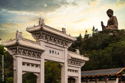 Photography The Big Buddha located at Ngong Ping, Lantau Island, in Hong Kong
