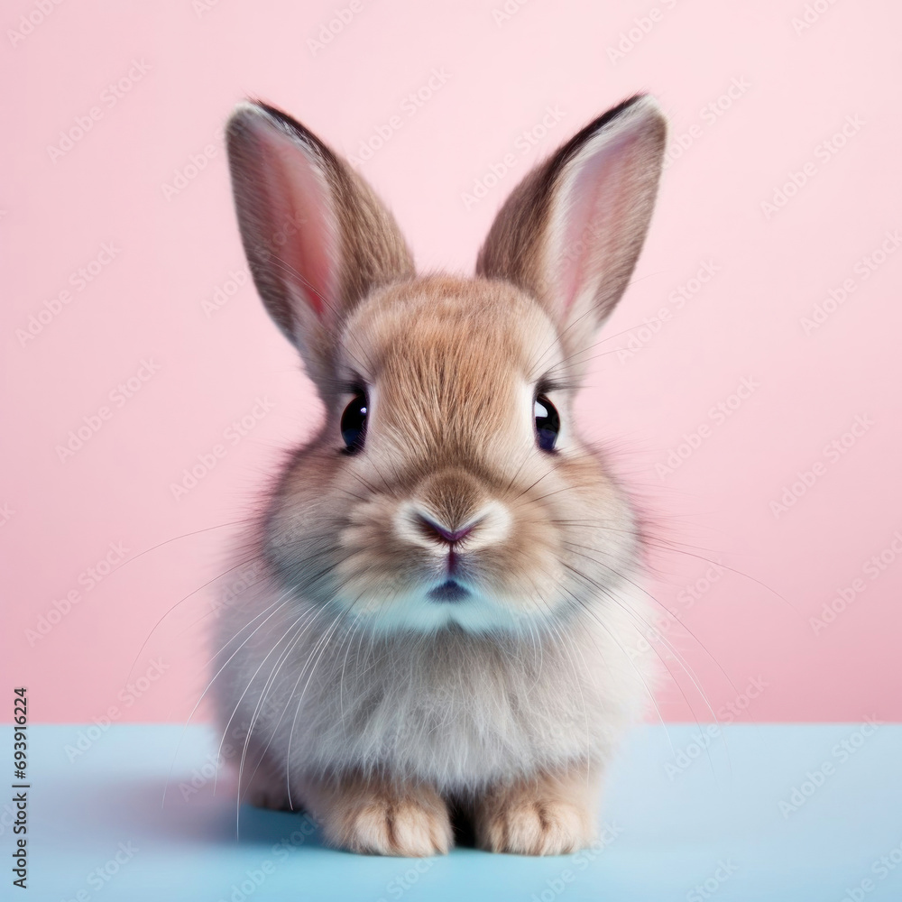 Obraz premium Cute rabbit Valentine2