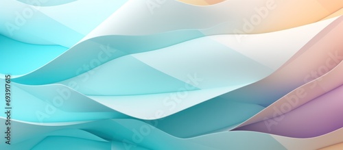 Futuristic Geometric background for your presentation. Textured intricate 3D wall in light pastel tones © ETAJOE