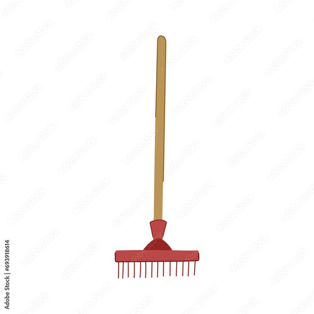 broom rake cartoon. fork grass, lawn cute, leaf leaves broom rake sign. isolated symbol vector illustration broom rake cartoon. fork grass, lawn cute, leaf leaves broom rake sign. isolated symbol vector illustration