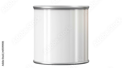 Paint can with a blank label isolated on transparent or white background