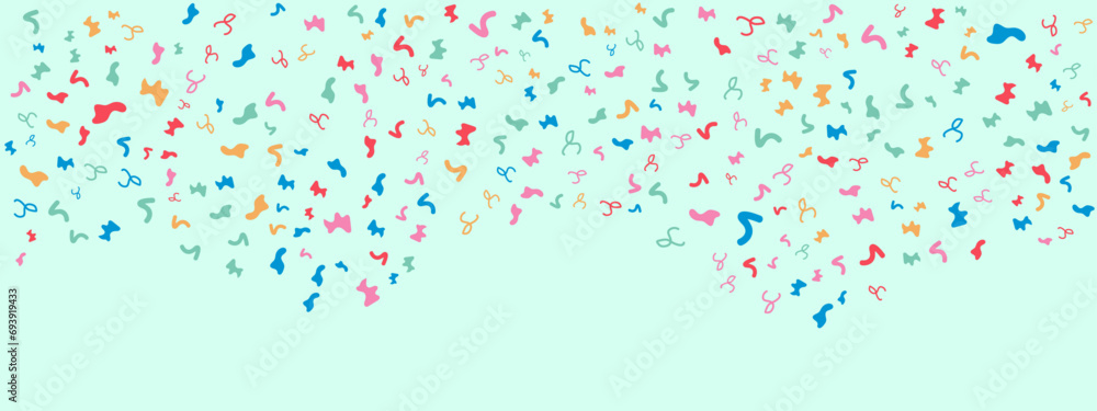 COLOR vector colorful confetti banner