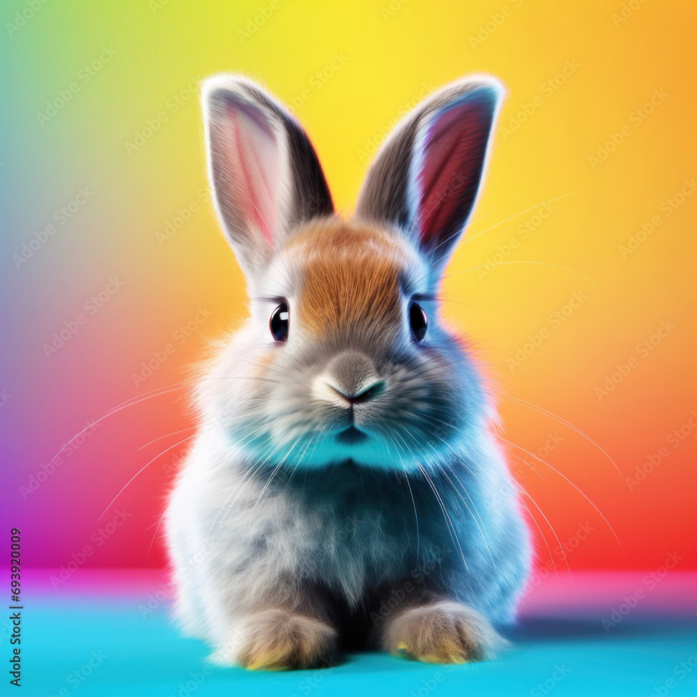 Fototapeta premium Cute rabbit Valentine9