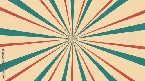 Beige green and red vector classic vintage rays sunburst retro background