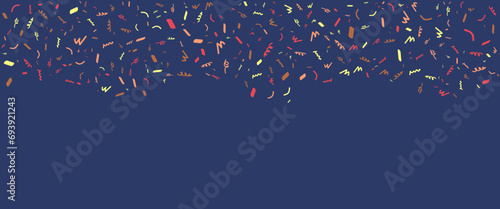 Wallpaper Mural Colorful colourful vector falling tiny confetti banner Torontodigital.ca