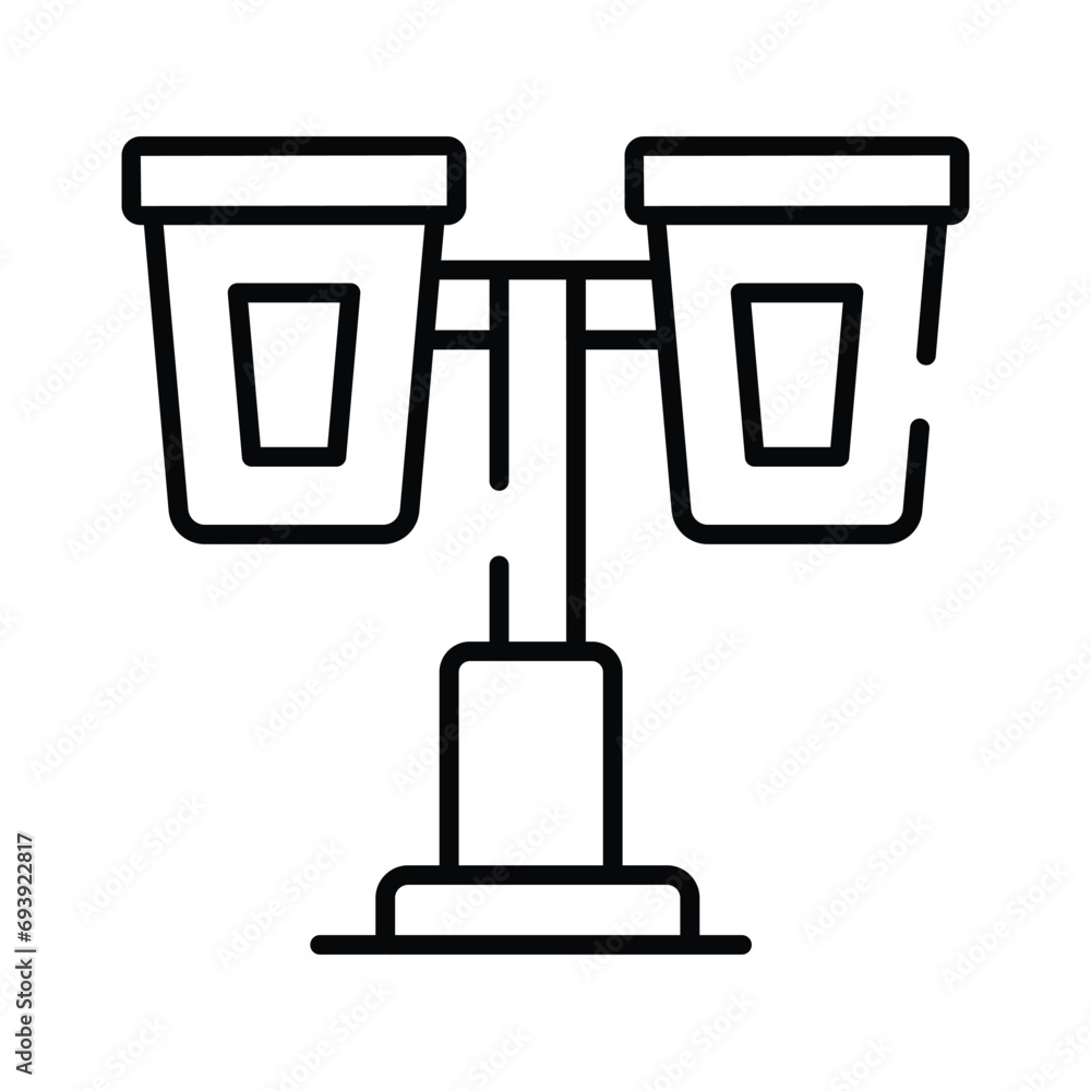 Grab this carefully designed icon of street lights in modern style Grab this carefully designed icon of street lights in modern style