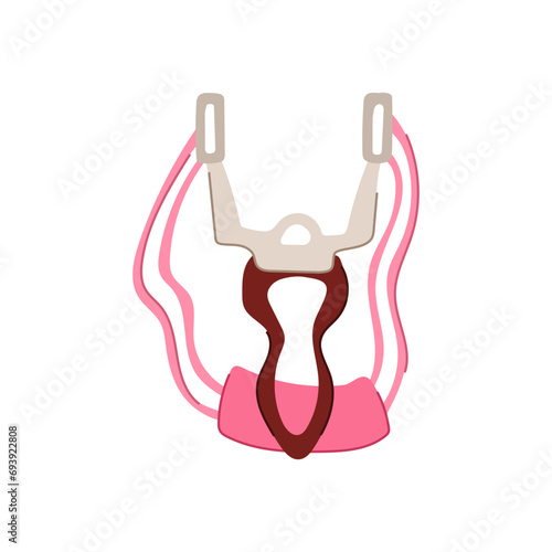 shot slingshot cartoon. boy naughty, drawn aggressive, child wooden shot slingshot sign. isolated symbol vector illustration