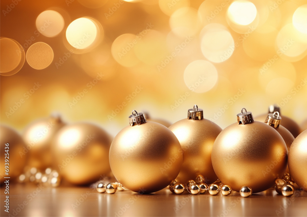 gold background with christmas ornaments and foil, golden background with baubles gold background with christmas ornaments and foil, golden background with baubles