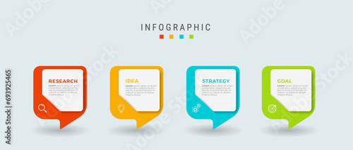Business infographic template design icons 5 options or steps