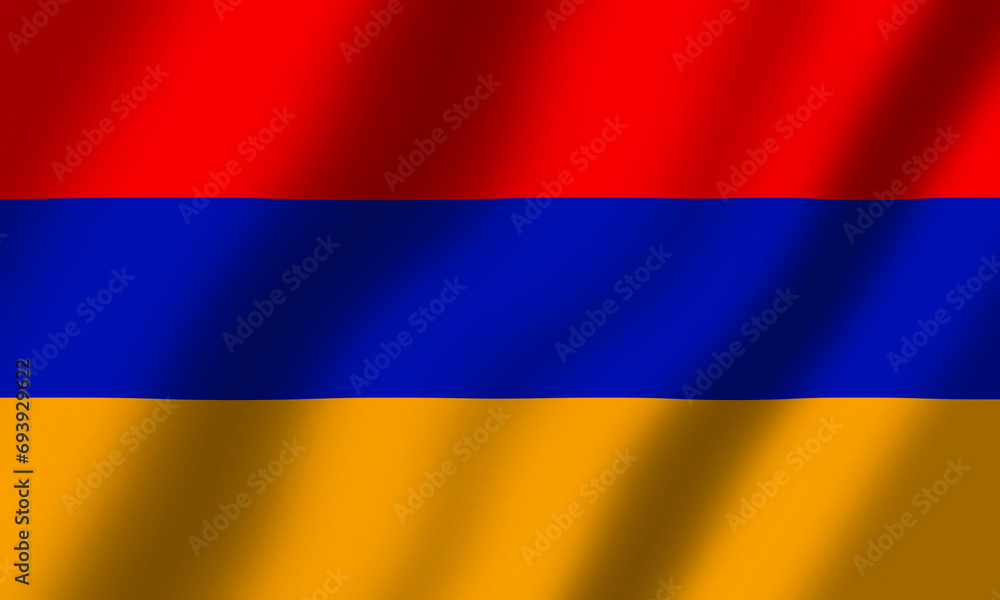 Powiewająca Flaga Armenii Powiewająca Flaga Armenii