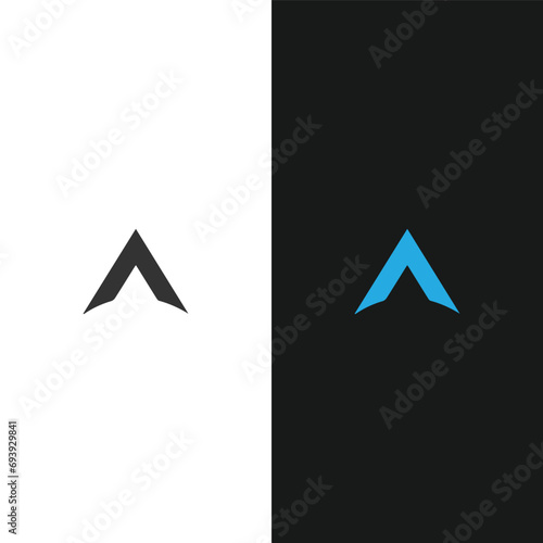 A letter logo, Letter A logo, A letter icon Design with black background. Luxury A letter 