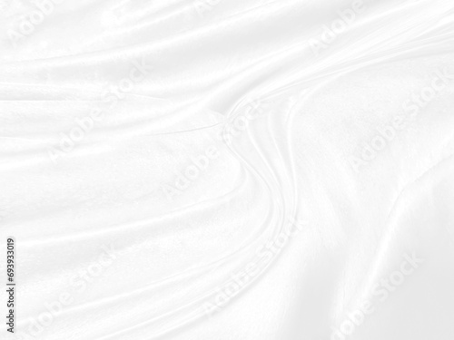 beautiful Clean fashion woven soft fabric abstract smooth curve shape decorative textile white background