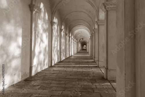 Vicenza - The porticoes of ascent to Santuario Santa Maria di Monte Berico. photo