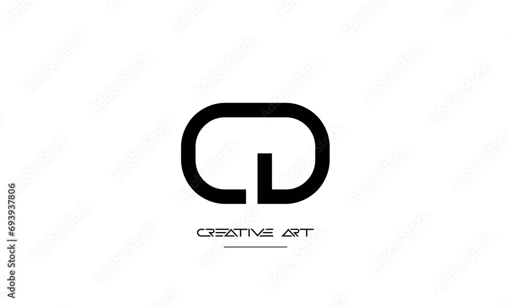 CD, DC, C, D abstract letters logo monogram CD, DC, C, D abstract letters logo monogram