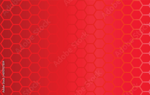 Red background with a grid element