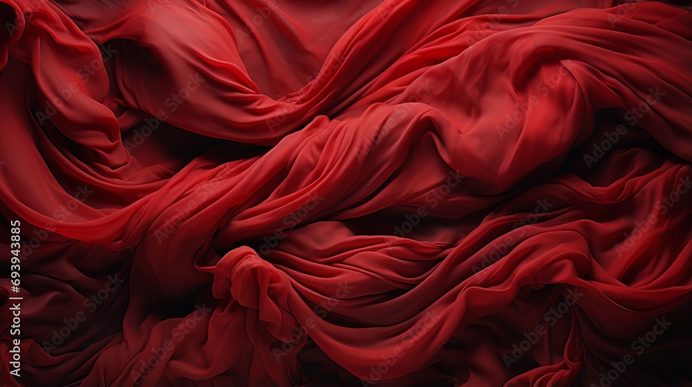 A delicate rose-hued fabric cascades over the woman's body, its rich maroon folds adorned with intricate peach-colored flowers, evoking a sense of femininity and elegance A delicate rose-hued fabric cascades over the woman's body, its rich maroon folds adorned with intricate peach-colored flowers, evoking a sense of femininity and elegance
