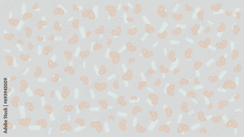 Blue and beige vector organic confetti background