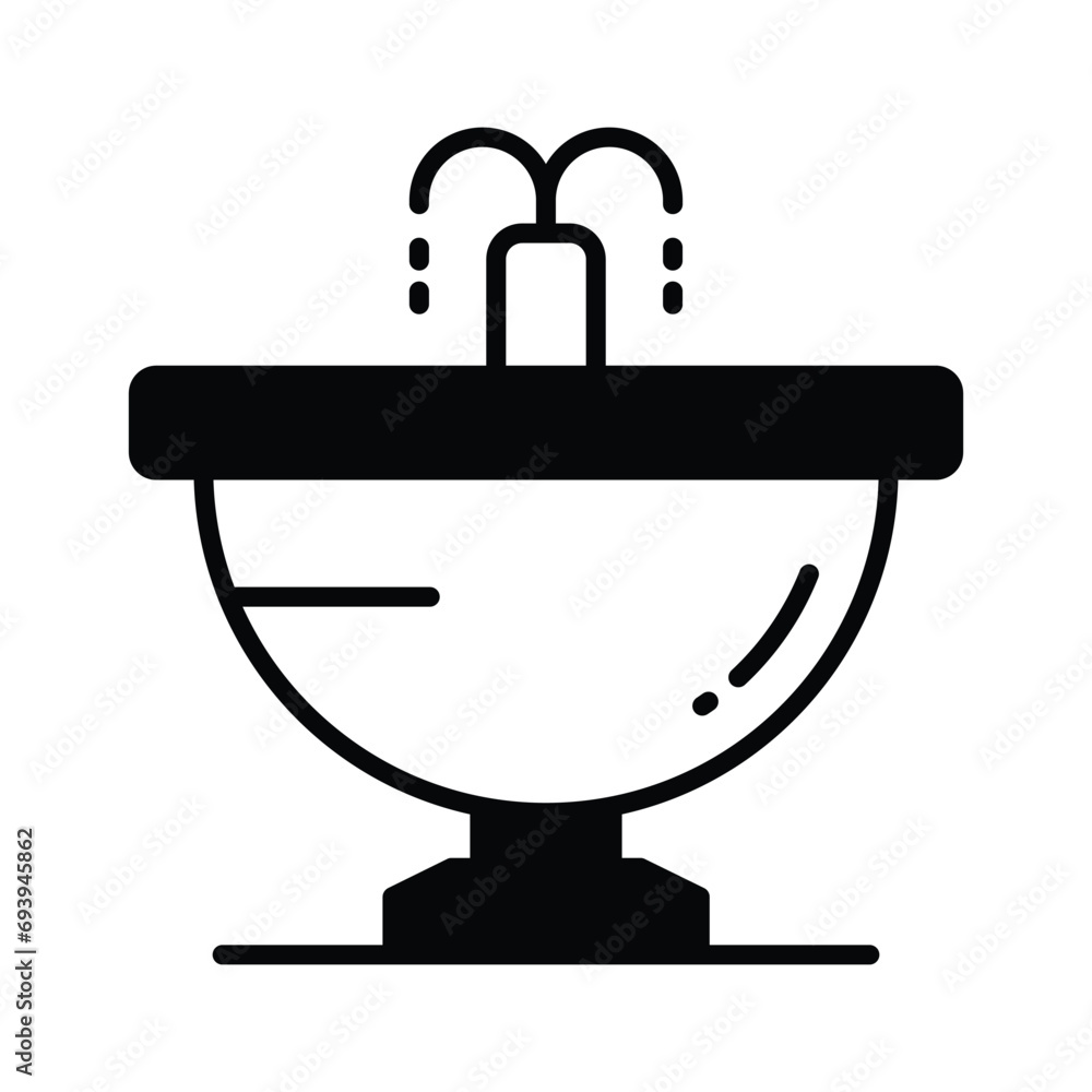 Get your hands on this amazing icon of fountain in modern style, garden water spring decoration Get your hands on this amazing icon of fountain in modern style, garden water spring decoration