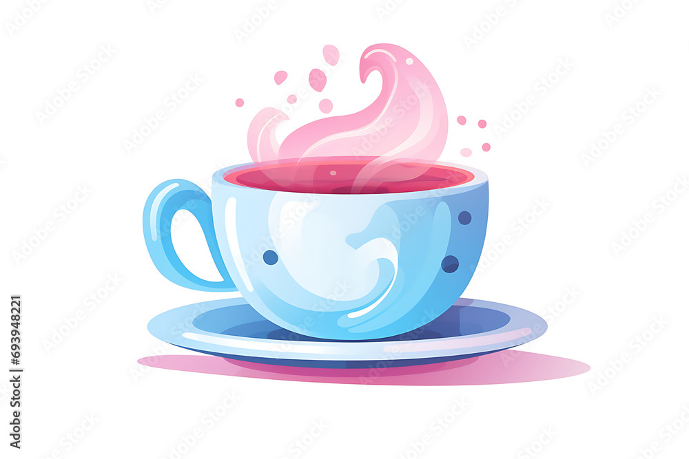 Whimsical Morning Brew in Soft Pop Style Whimsical Morning Brew in Soft Pop Style