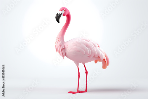 Graceful Pink Flamingo