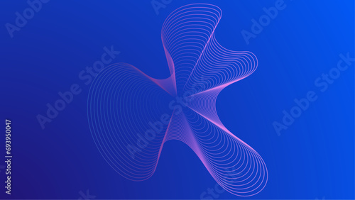 Blue and purple violet vector light soundwave background