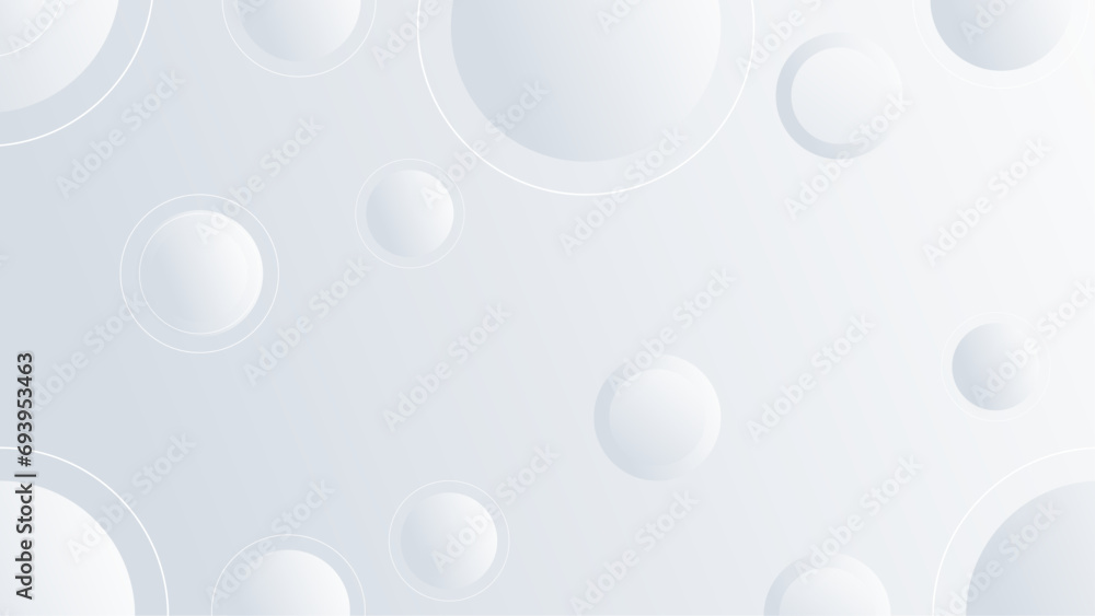 White background abstract art vector with shapes