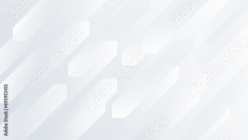White vector gradient abstract background with shapes elements © TitikBak