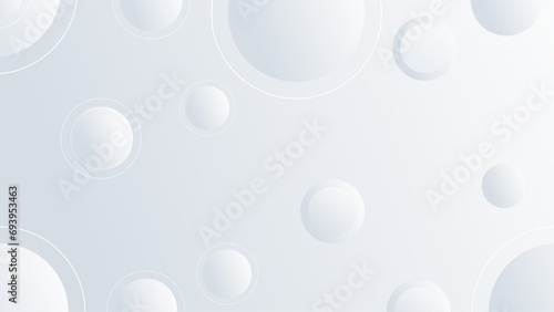 White background abstract art vector with shapes