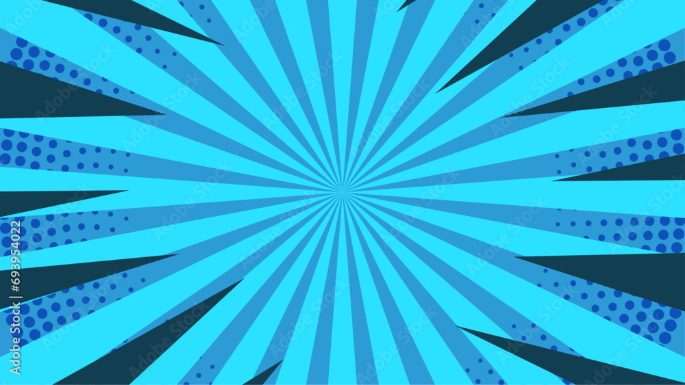 Obraz premium Blue vector vintage retro background