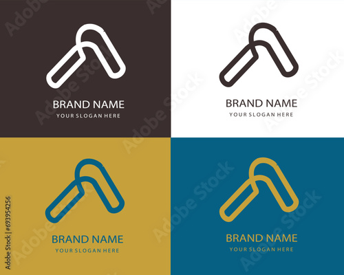 Letter A alphabet logo design vector for all kinds of business.