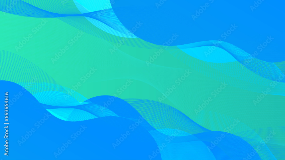Blue and green vector abstract simple background with wave and liquid shapes Blue and green vector abstract simple background with wave and liquid shapes