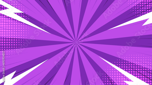 Purple violet vector retro zoom sunburst rays classic design