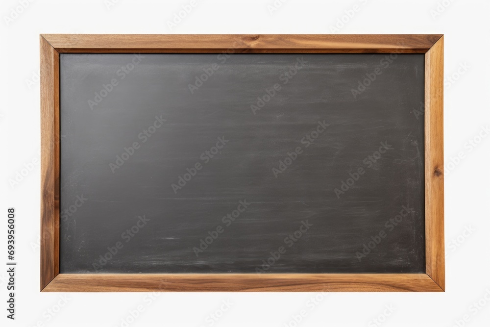A blackboard with a classic wooden frame, perfect for educational and creative purposes A blackboard with a classic wooden frame, perfect for educational and creative purposes