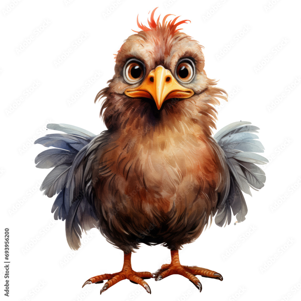 Little Chick, Transparent background, AI generated