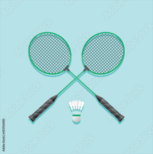 sports racket design with blue background