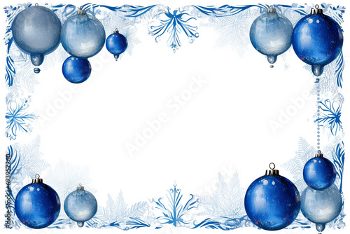 design for greeting card or invitation for Christmas celebration. frame greeting card. Happy New Year template