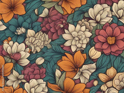 seamless floral pattern background