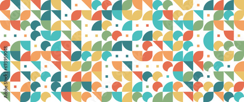 Vector colorful colourful abstract banners with mosaic geometric design