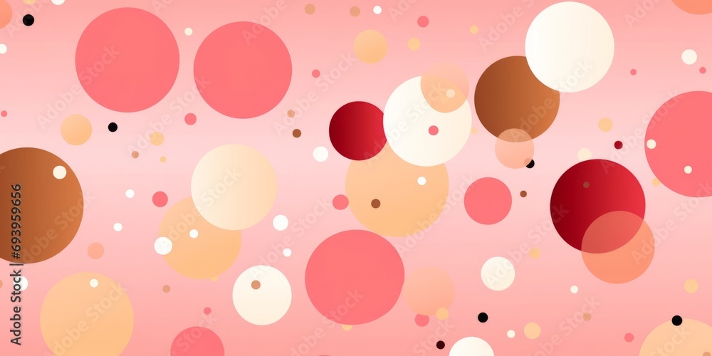 Creative pink background with golden motifs, AI generated Creative pink background with golden motifs, AI generated