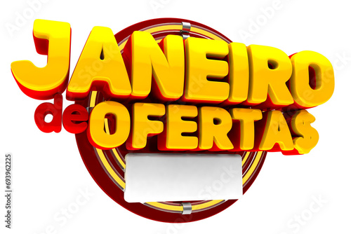 Fotografia selo 3d janeiro de ofertas