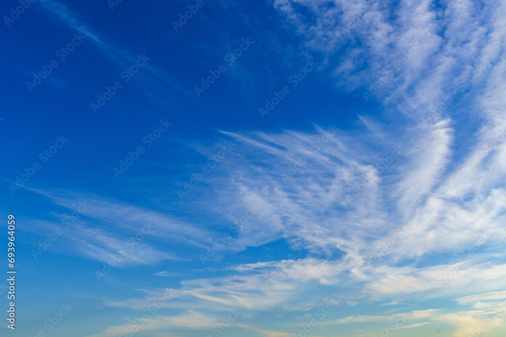 薄雲が広がる冬空