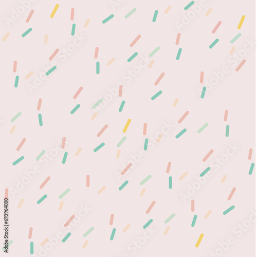 colorful confetti on pink background pattern vector print