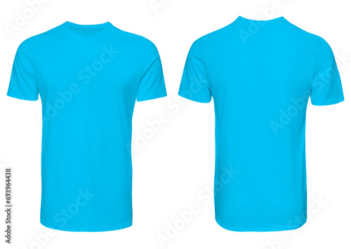 High Resolution Blue Sky T-Shirt Mockup photo