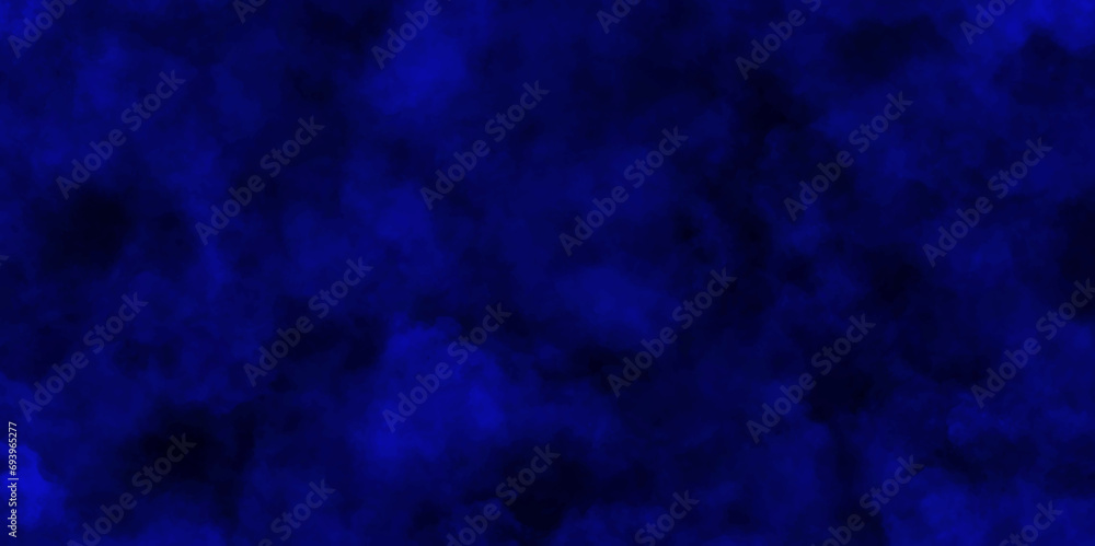  Abstract sky blue and black textured smoke. smoke fog misty texture overlay on dark blue. illustration of colored hexagons on blur surface. Paranormal blue mystic smoke, clouds for movie.