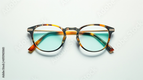 Object style fashionable lens view eyesight vision white eyeglasses optic