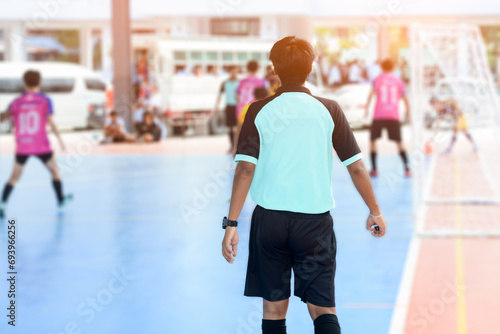 Futsal referees organize competitions and referee sports.